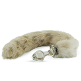 Faux Fur Snow Leopard Tail